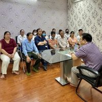 Giám đốc gặp mặt gia đình lao động trước khi xuất cảnh 08.03.2024