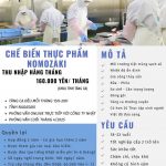 Thông báo tuyển Nữ chế biến thực phẩm tháng 04/2025