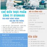 Cần tuyển Nữ thực tập sinh làm việc tại Nhật bản ngành nghề : Chế biến thực phẩm